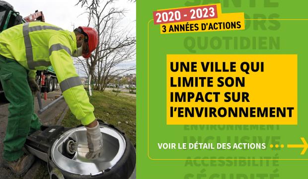 UNE VILLE QUI LIMITE SON IMPACT SUR l'ENVIRONNEMENT